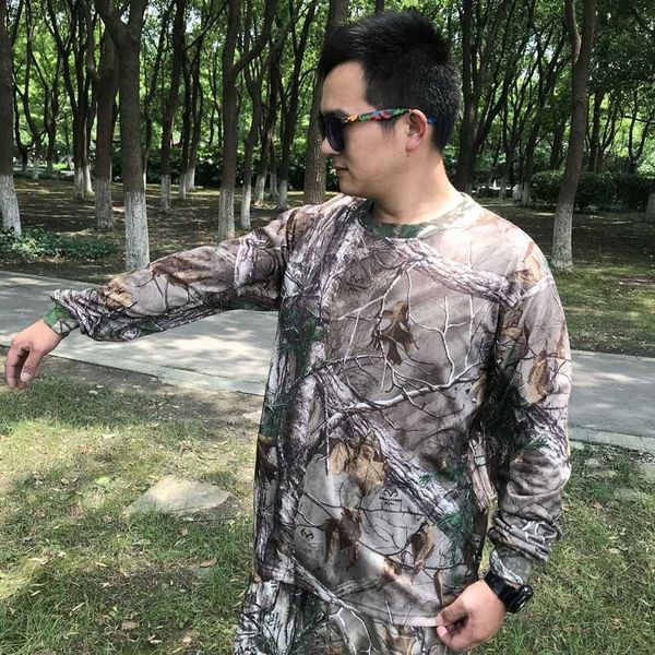 

outdoor sports quick-drying camouflage hunting clothing t-shirt long sleeve, Camo