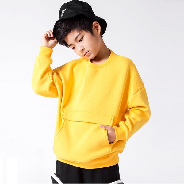 

new arrival baby boys sweatshirts winter thick warm autumn child hoodies pocket long sleeves sweater kids t-shirt clothes, Black