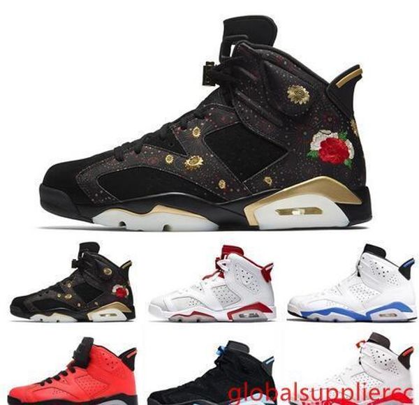 

new 6 black cat mens basketball shoes 6s unc infrared sneakers sport blue hare carmine oreo olympic maroon trainers sports shoes size 41-47