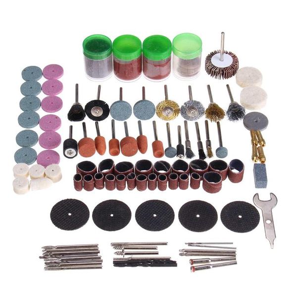 Brocas profissionais Bits 161pcs Moagem de polimento Kits Mini Multi Rotary Tool Acessórios para Dremel Micro Girar
