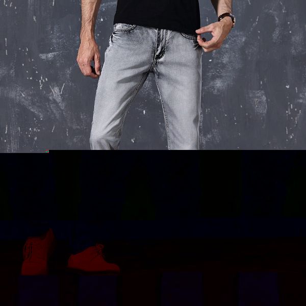 

classic retro nostalgia straight denim jeans men plus size 28-38 men long pants trousers loose comfortable casual jeans, Blue