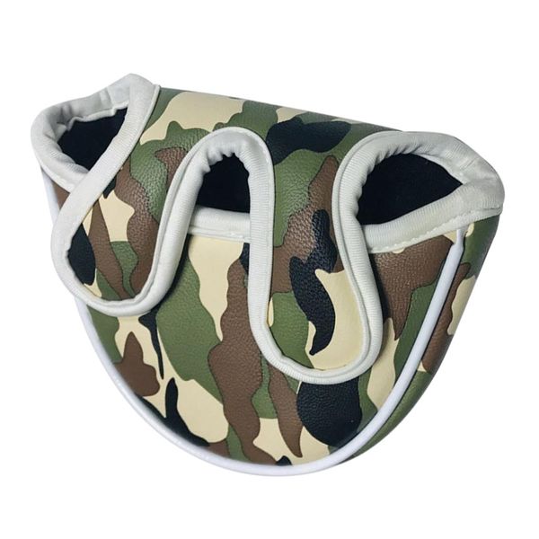 

square mallet headcover magnetic closure golf putter head cover