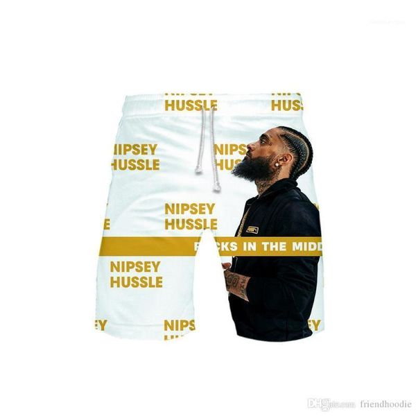 

fashion loose mens clothing plus 6xl size nipsey hussle mens shorts beach pants quick drying 3d printed fifth trousers, White;black