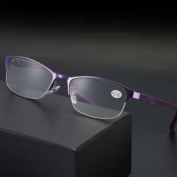 

nywooh tr90 reading glasses women men anti-fatigue metal half frame hyperopia presbyopia eyeglasses prescription +1.0 4.0