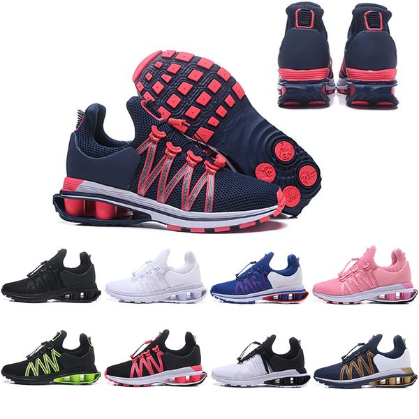 

2019 Shox Deliver 908 Men Air Running Shoes Famous DELIVER OZ NZ Women Mens Black peach red Blue Athletic Sneakers Sports 36-46
