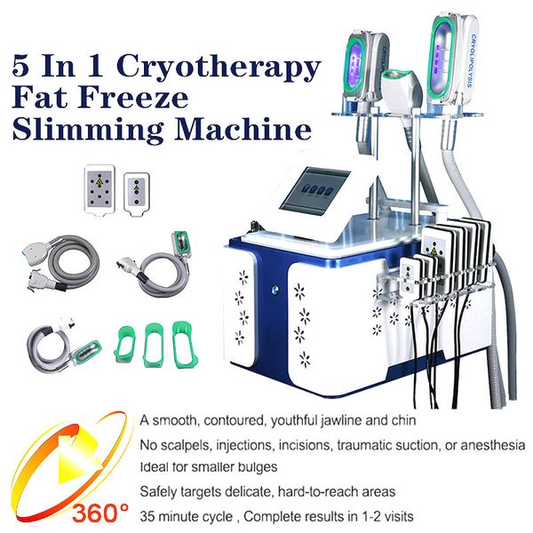 

new 360° double chin handle cryolipolysis slimming machine 3 cryo handles fat ing machine 2 handles work at same time