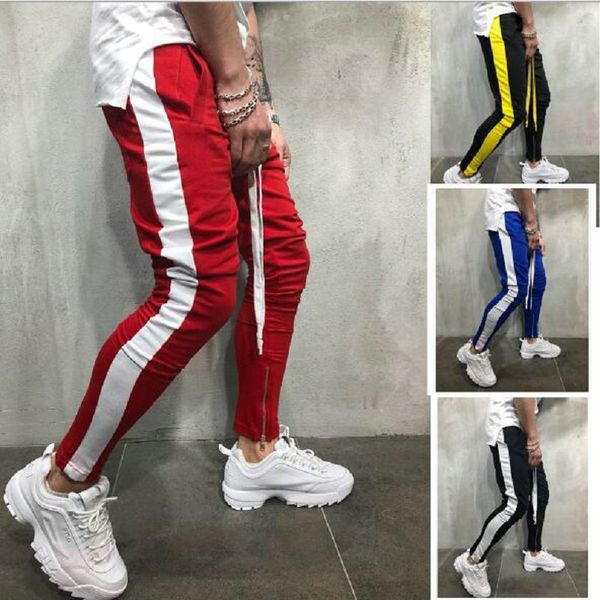 

2019 men pants hip hop sportswear fitness joggers trousers mens streetwear track pants sweatpant pantalon hombre, Black