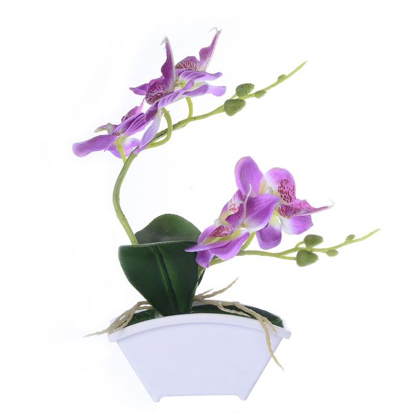 

fake plant simulation flower artificial flower fashion beautiful moth orchid plastic decoration garden ornament wedding diy