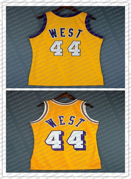 

100% stitched jerry west mitchell & ness jersey wholesale jersey mens vest size xs-6xl stitched basketball jerseys ncaa, Black;blue
