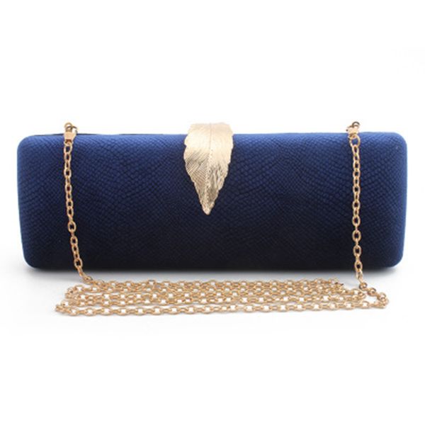 

2019 ladies solid color evening bags golden leaves small mini party versatile retro buckle handbags wml99