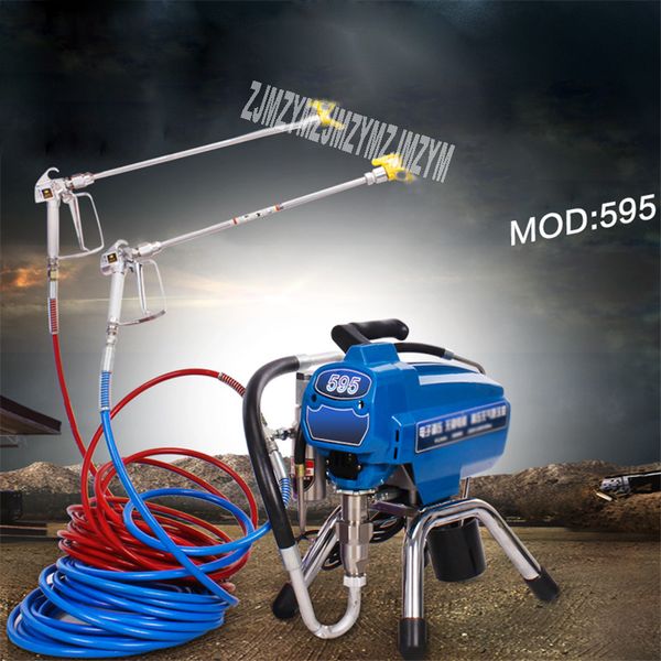 

new 595 electric plunger high-pressure airless spraying machine professional latex paint spray paint machine 220v 4l/min 3000w