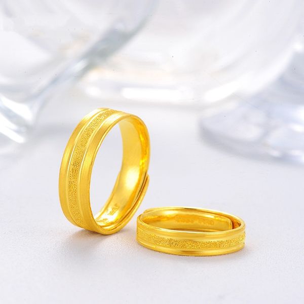 

Hot selling mens and womens goldplated couples wedding ring