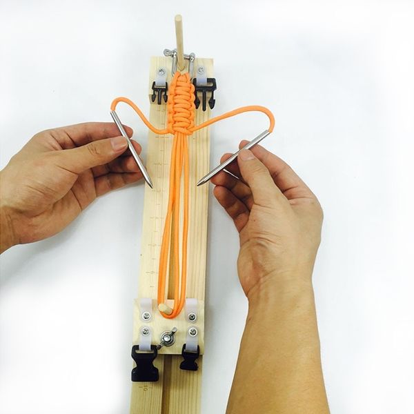 

new diy jig твердого дерева paracord браслет maker вязание инструмент узел плетеные парашютом шнур браслет плетение инструменты напульсник m