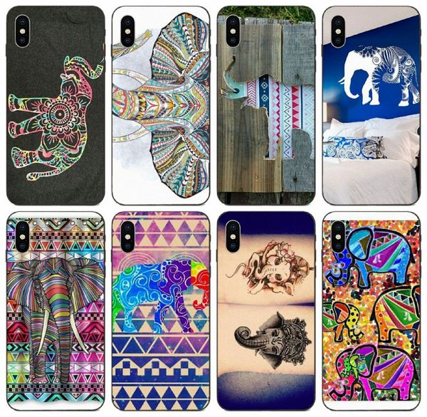 

tongtrade] tribal elephants aztec case for iphone 11 pro max x xs xr 8 7 6s 5s 5c plus samsung core 8262 huawei p30 p9 y9 xiaomi 8 pro case