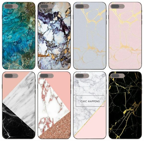 

tongtrade] comics manga caricature black gold marble stone case for iphone 11 pro x xs max 8s 7s 6s 5s 4s samsung j7 honor 9x cover case