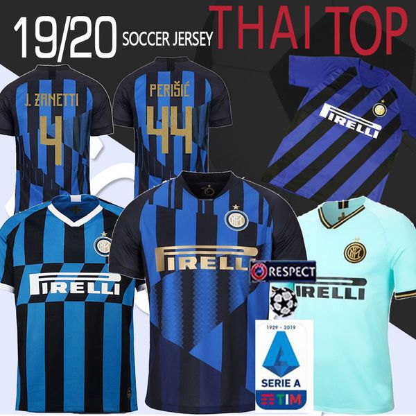 

ICARDI LAUTARO SKRINIAR Inter 2019 2020 Milan soccer jersey Thailand GODIN BARELLA PERISIC NAINGGOLAN jerseys football top men kids shirts