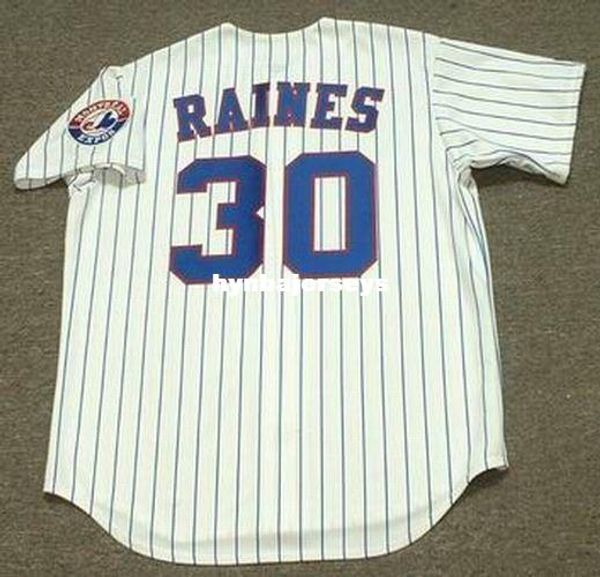 

custom tim raines montreal stitched 1990 majestic vintage home baseball jersey retro mens jerseys shirt, Blue;black