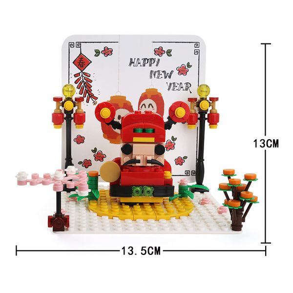 

2020 new children intelligence building blocks diy granulum 3d stereo greeting card building blocks baby boys gift 04