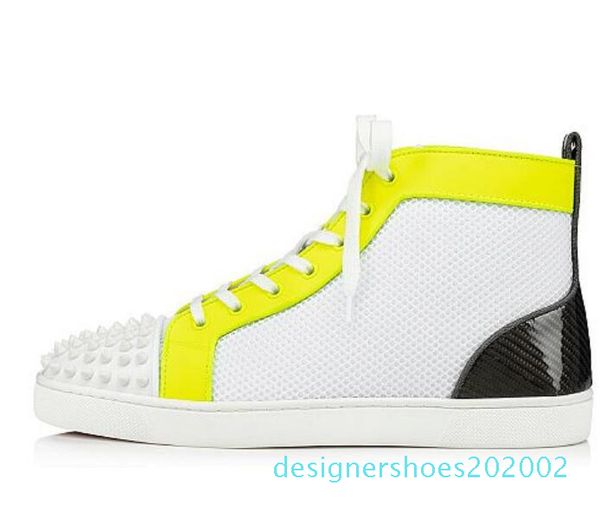 

christians luxuries bottom designers red bottoms studded spikes brand mens casual shoes men women party lover hletic shoes d02