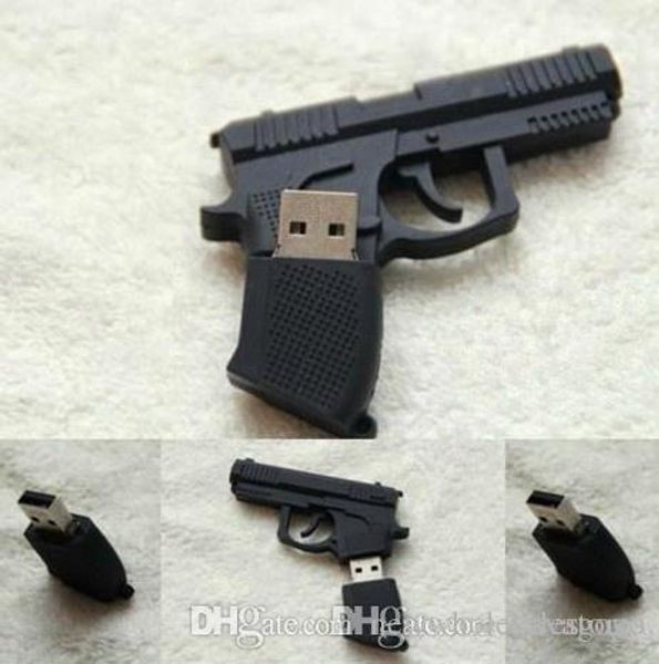 

discout creative uk0001 pistol cartoon usb flash drive machine gun usb pen drive 4gb 8gb 16gb 32gb 64gb pendrive plastic u disk uk0001 u81