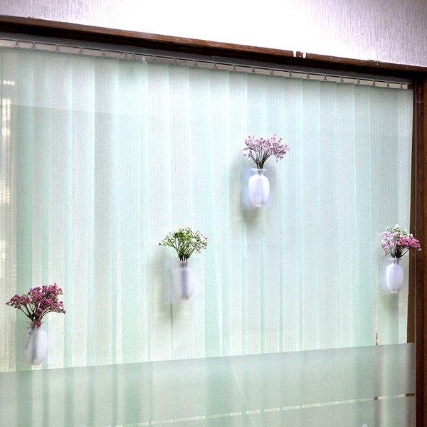 

stick on the glass vase gui jiao hua bottle seamless paste stickers fridge magnet glass wooden door magic vase create