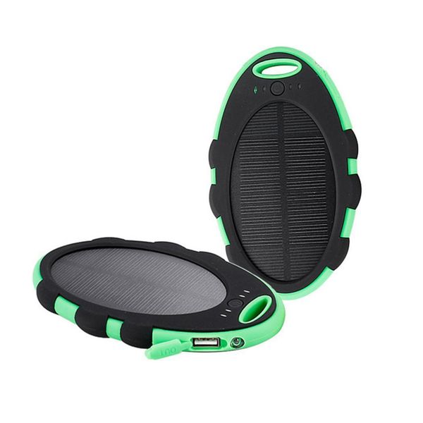 

water-resistant external battery charger solar power anywhere you need powerbank bank 4000mah for cell phone