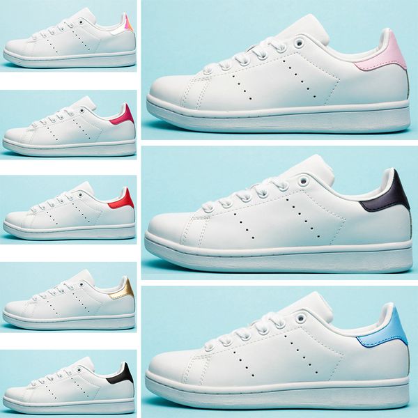 

роскошная stripes стан flats женщины повседневная обувь тройной белый черный зебра зеленый серебро золото смит mens тренер спорта кроссовки