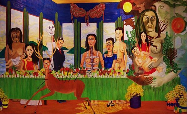 2019 Frida Kahlo Oil Painting On Canvas Graffiti Art Home Decor