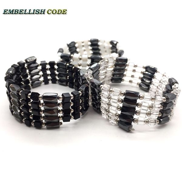 

easy wear magnet bracelet entangled in the hand, Black
