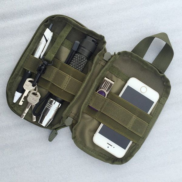 

outdoor bags 1000d nylon bag tactical waist fanny pack mobile key phone case mini tools pouch sport