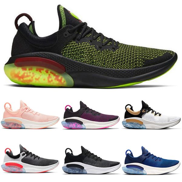 

wholesale 2020 new mens womens joyride run fk knit running shoes platinum tint triple black university red racer blue outdoor trainers
