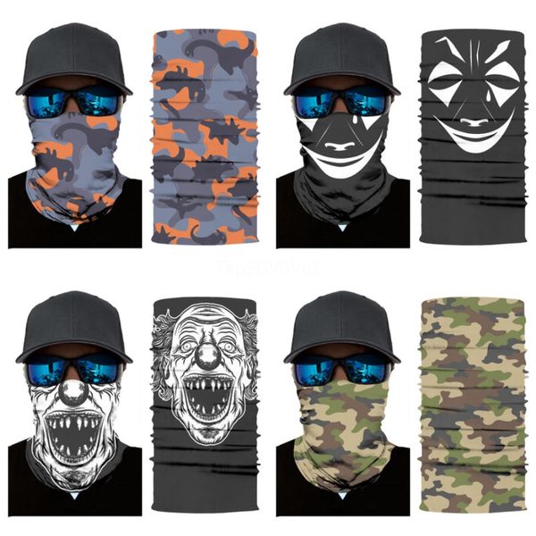 

o1fx1 masks magic skull scarf bicycle band outdoor neck mask cycling bike head riding face warmer head skull scarf scarves#142, Blue;black