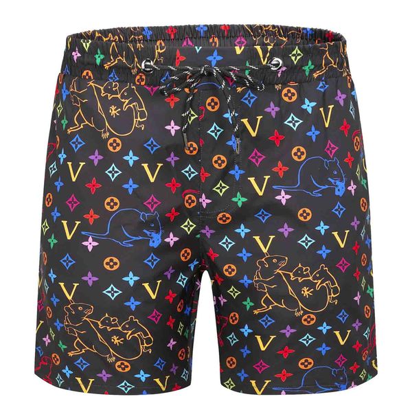 

new 2020 men's shorts double letter print beach pants swimwear men's medusa surf men's shorts -3xl, Blue