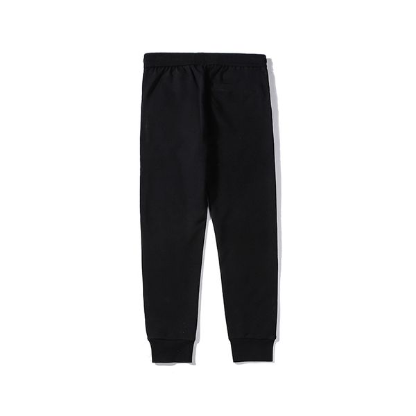 

20/with logo tide retro italian designer casual pants cotton air sports men pants classic fashion stretch high-end quality fashion trousers, Black