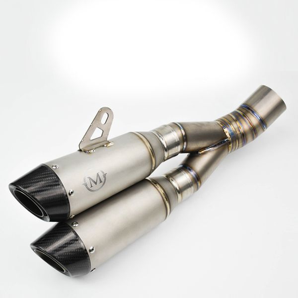 

motorcycle exhaust muffler escape slip on for big devil diavel 1200 modified titanium alloy exhaust pipe