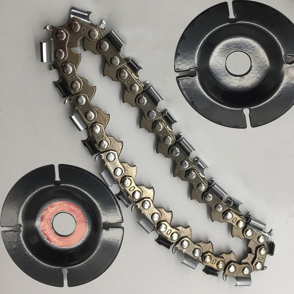 

4inch angle grinding chain disc 22 teeth for 4-12inch angle grinder wood carving light weight and portable