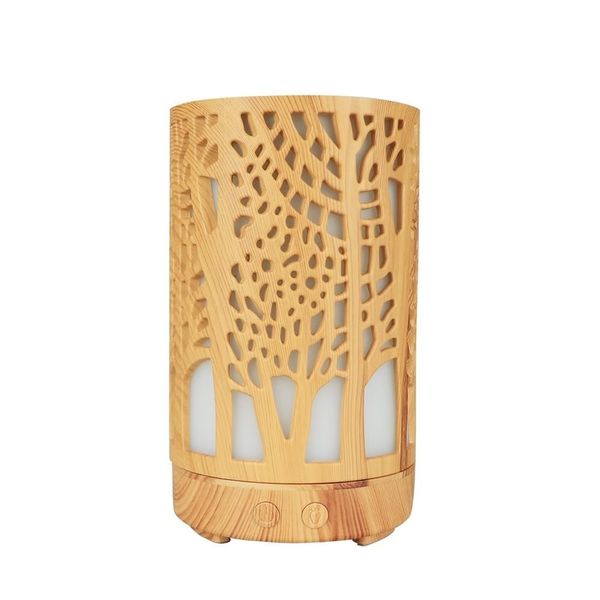 

new openwork wood grain ultrasound aroma diffuser household ultrasound humidifier bedroom essential oil aromatherapy machine