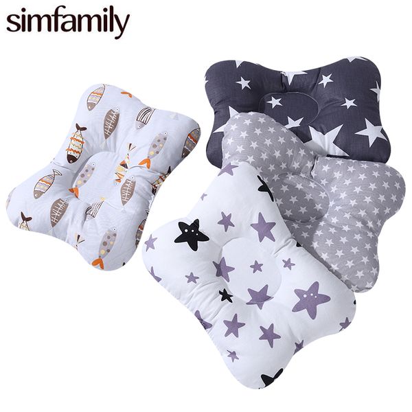 

simfamily]baby nursing pillow infant newborn sleep support concave cartoon pillow printed shaping cushion prevent flat head