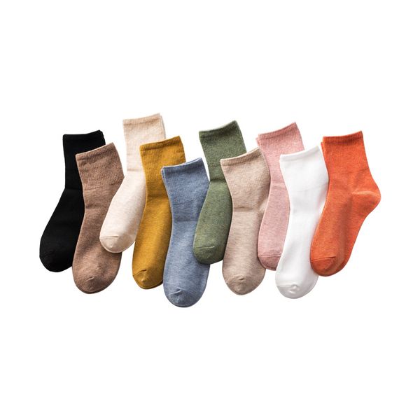 

fashion candy color cotton green pink street cool hip hop red black yellow orange women men couple funny happy socks, Black;white