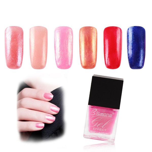 

professional long lasting shimmer nail polish permanent uv nail gel art gently applied to the surface