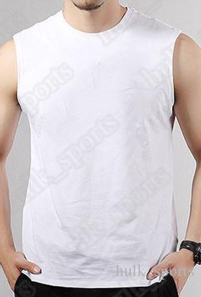 

summer mens sleeveless sports and fitness vests men loose t-shirt youth cotton running vest trend clothing bottom outside wear comfortable, Black;red
