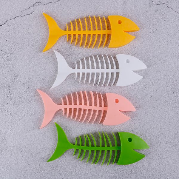 

1pcs creative soap box fish bone shape holder silicone dish box saver traveling portable dish soap shelf for bathroom kitchen