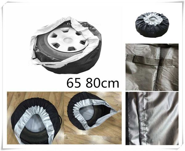 

1pcs 210d oxford cloth car tire cover auto spare tire cover storage bag carrying handbag 65 80cm accessories