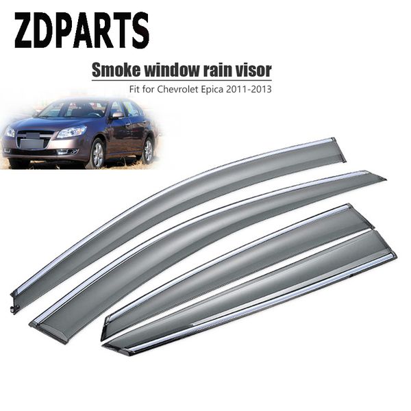 

zdparts 4pcs car wind deflector sun guard rain wind vent visor cover trim accessories abs for chevrolet epica 2011 2012 2013