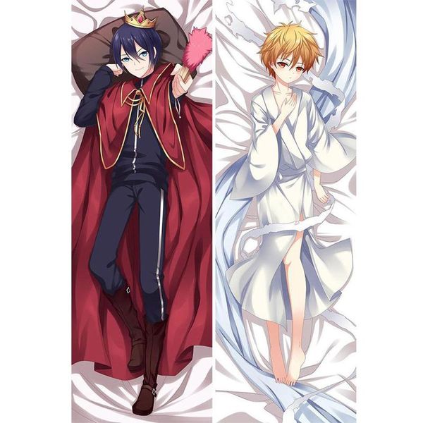 

bl male characters japanese anime noragami yato/yukine throw otaku dakimakura gifts bedding hugging body pillow case 150x50 cm