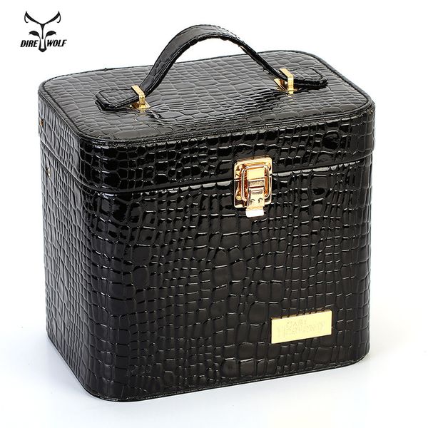 

Женщины Аллигатор Косметические Box Конструктор высокого качества Портативный ко