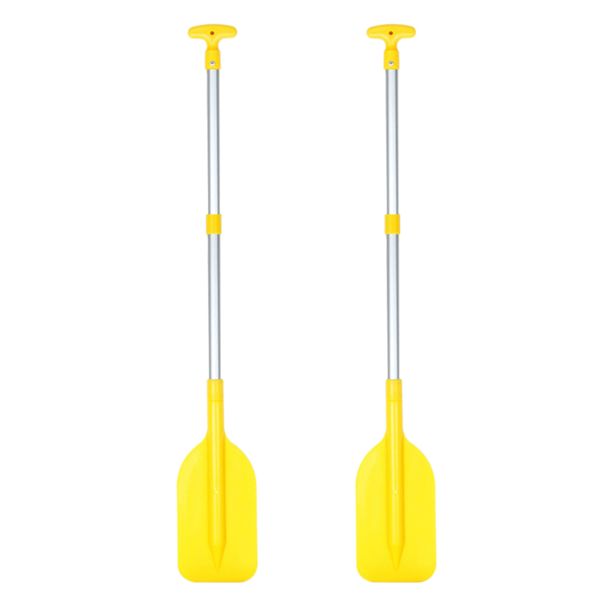 2pcs aluminum alloy folding kayak paddles adjustable for dinghy canoe