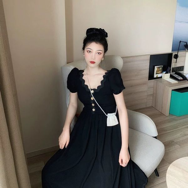 

super fairy mori black skirt sweet salt dress for women in summer, Black;gray