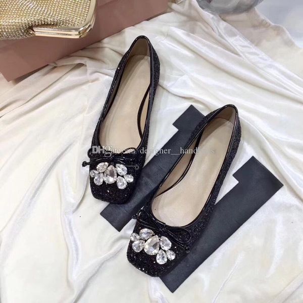 

designer women casual shoes spring fall genuine leather flash light powder diammonds bowknot ladiy man's shoes, Black