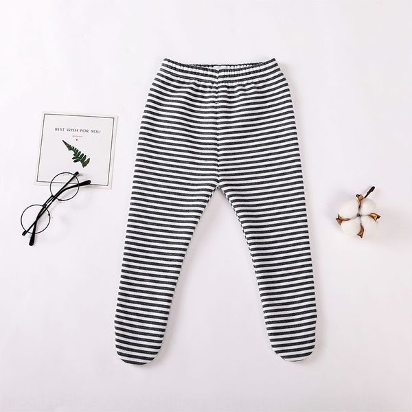 

thickened warm children's leggings socks 2019 black and white stripes warm tight pants tight pants baby's leggings, Blue